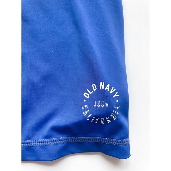 Toddler Boys Solid Blue Short Sleeve Rash Guard Old Navy Size 3T - Picture 2 of 5